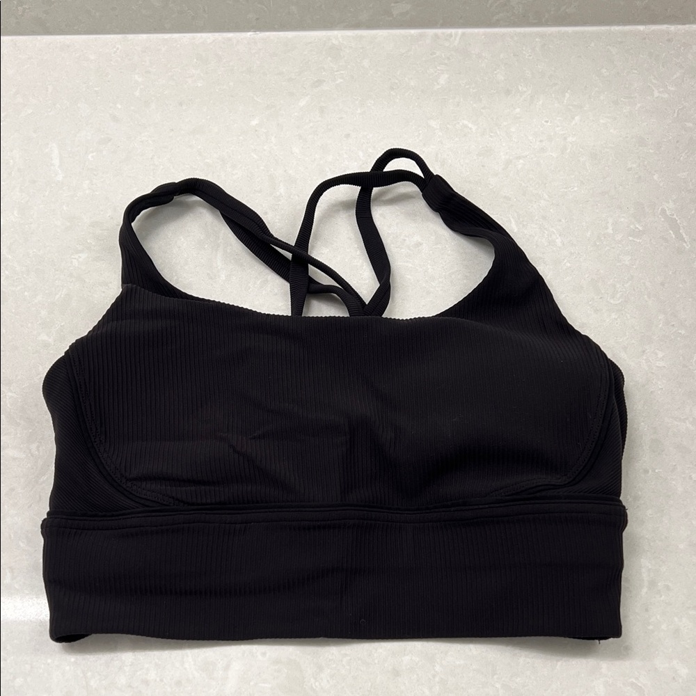 Lululemon ribbed Energy Longline sports bra (size 6)